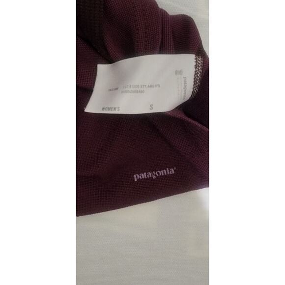 PATAGONIA COOL TRAIL LONG SLEEVE WOMEN'S SHIRT SIZE Small Purple Stain - Picture 5 of 5